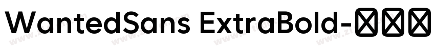 WantedSans ExtraBold字体转换 WantedSans ExtraBold字体转换